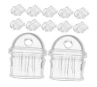 jojofuny 12pcs Transparent Type-c Dust Plugs PVC Charging Port Protectors Small Compact Grime Stoppers for Mobile Devices USB C Cap Anti-dust Port Protection