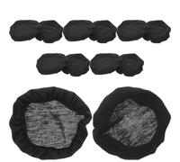 jojofuny 12pcs Washable Headphone Ear Pad Covers for Earpads with Stretchable Elastic Fabric, Soft and Multipurpose Use, Suitable for Aviation and Travel, Black Headset Earpad Replacement