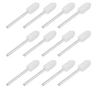 jojofuny 12pcs Wool Felt Polishing Wheel Kit with Shank Φ3x8mm Nail Drill Bit Set for Jewelry Buffing and Mirror Surface Finishing, Felt Buffing Wheels for Rotary Tools and Nail Drill