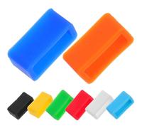 jojofuny 14Mm Silicone Watch Band Buckle Ring Loop Keeper, Anti-Fall Watch Strap Holder for Replacement Bands, 8pcs in Black, Red, Orange, White, Dark Blue, Sky Blue, Green, Yellow,