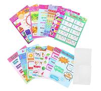 jojofuny 14pcs Educational Preschool Wall Charts Cartoon Learning Posters for Easy Recognition for Early Education and Homeschooling