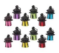 jojofuny 14pcs Mini Garden Lantern Resin Ornaments with Dreamy Magical Glow, Enchanting Decorative Lighting for Aquarium Craft Party Favors and Diorama Supplies