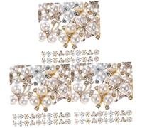 jojofuny 150pcs Elegant Hair Pins Pearl Design Floral Hair Clips Women for Women