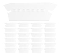 jojofuny 150pcs Hanging File Folder Tabs with Transparent Document Label Sleeves for Office School Filing Clear Suspension Tab Holders for Rapid Document Identification and Organized