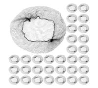 jojofuny 150pcs Invisible Hairnet Elastic Mesh Bun Cover for Gymnastics Cheerleading Theater Figure Skating Nurse Food Service