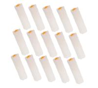 jojofuny 15pcs Cotton Paint Roller High Density Rounded Sleeves Finish Multipurpose Replacement Rollers for Furniture Renovation and Wall Decorating