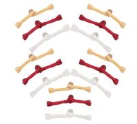 jojofuny 15pcs Handmade Rhinestone Cheongsam Buttons Set, Polyester Chinese Frog Closures for Sewing Fasteners, Embellished Dress Buckle Buttons in Red, Yellow, and Cream for Traditional