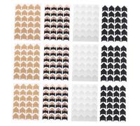jojofuny 16 Sheets Self Adhesive Photo Corner Stickers for Scrapbooking DIY Albums Protective Paper Corners in Rose Gold Kraft Black White for Memory Books and Trip Journals