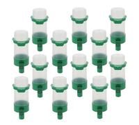 jojofuny 16pcs Automatic Bird Water Drinkers for Cage 60ml Plastic Parrot Feeding Device Easy to Detach Water Feeder Suitable for Cockatiel and Parakeet Bird Cages