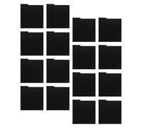 jojofuny 16Pcs Black PVC Vinyl Record Album Dividers with Alphabetical Index Tabs, Plastic Shelf Separators for Home, Office, Music Studio, and Library Media Storage