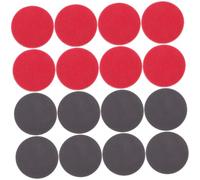 jojofuny 16pcs Bowling Ball Polishing Kit Multipurpose Polishing Pads Reusable Bowling Cleaning Pad for Ten Pin Portable Ball