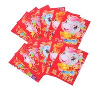 jojofuny 180pcs Lunar Year Red Envelopes Year Horse Cartoon Design Small Chinese Lucky Money Packets Traditional Hongbao for Spring Festival Gifts