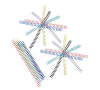 jojofuny 18Pcs Assorted Colored Binding Spirals Loose Leaf Notebook Rings Planner Binder Coils for Journaling Recipe Organizing and DIY Notepad Binding