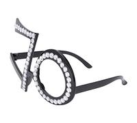 jojofuny 1pc Glasses Anniversary Graduation Eyewear Birthday Decorations Women 70th Birthday Glass Kids Birthday Party Favors Rhinestone Party Funny Remembrance Crystal Set Man
