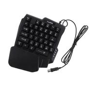 jojofuny 1pc Key Usb Gaming Keyboard with Abs Caps Colorful Lights Mechanical-feeling Design Compact for Easy Gaming The Go
