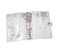 jojofuny 1Pc Transparent PVC Notebook Cover Diary Protector Creative Handbook Case for Organizing Notebooks Lightweight Non Slip Elegant Design for School Office Use