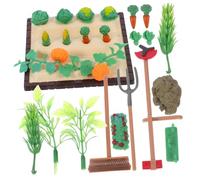 jojofuny 1Set Mini Farm Model Dollhouse Gardening Tools with Lawn Mower and Fork Realistic Miniature Accessories for Dollhouse Farm Scene for Creative Displays Models