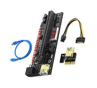 jojofuny 1set Pci-e to Led Display for Gpu Mining Pin Interface Compatible Pci-e Slots Stable Power Supply for Mining Rigs