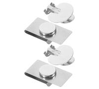 jojofuny 2 Pairs Stainless Steel Magnetic Tie Clips with Automatic Positioning and Antiswing Design Invisible Collar Clip for Business and Weddings