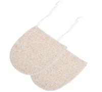 jojofuny 2 Pcs Face Cleansing Glove Facial Cleansing Sponge Fine Texture Unclog Pores Beige Suitable for Home Use Most People