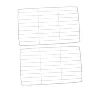 jojofuny 2 Pcs Freezer Internal Storage Racks White Wire Shelf Dividers for Refrigerator Organization Iron Metal Shelving for Space-saving Vertical Storage in Commercial and Home Freezers