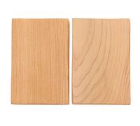 jojofuny 2 Pcs Rectangular Wood Blocks DIY Painting Craft Woodcut Unfinished Cedarwood Untreated Hardwood Easy to Paint for Craft-Making Sessions