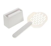 jojofuny 2 Pieces Pet Litter Cleaning Shovel Cat Litter Box Scoop Big Wide Mouth Design Comfortable to Grasp Abs Material with Holder for Manure and Garbage Cleanup by Owners of Small