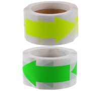 jojofuny 2 Rolls Self-Adhesive Arrow Stickers with Novelty Arrow Pattern Design, Easy to Tear Off Sealing Paste Labels for Boxes, 150pcs Per Roll Multi-Function Sticker Labels for Packaging