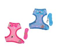 jojofuny 2 Sets Hen Leash and Rooster Decoration Vest for Pet Chicken Adjustable Pulling Harness with Comfortable Traction Rope Creative Design for Outdoor Walks and Themed Parties