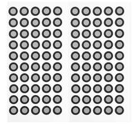 jojofuny 2 Sheets Reflective Film Marking Points Reference Marker Points High Identification Accurate Positioning Lightweight Pet Material for Metrology and Reverse Engineering on Smooth