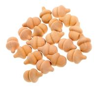 jojofuny 20 Pcs Wooden Acorns Unfinished DIY Peg Dolls for Craft Projects, Timber Material Christmas Decoration Ornament Suitable for Autumn and Holiday Painting
