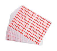 jojofuny 20 Sheets Self Adhesive Geometric Coding Stickers for Office Organization and Classroom Crafts Triangle Circle Oval Square Labels for Preschool Activities and DIY Projects