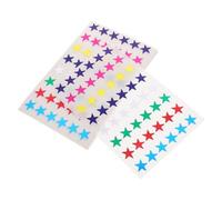 jojofuny 20 Sheets Star Reward Stickers for Students Colorful Adhesive Star Shaped Decals for Encouragement and Behavior Charts Safe Edges Self Stick for School Home Office Use