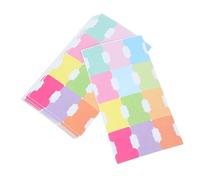 jojofuny 20 Sheets Writable Colored Compact Book Tabs Portable Sticky Flags for Notes Indexing Page Marking and Organizing Documents