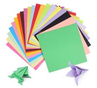 jojofuny 200 Pcs Origami Square Craft Double Sided Colored Cardstock for Creative Crafting Scrapbooking and DIY Art Projects