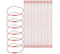 jojofuny 200 Pcs Red Polyester Hanging Rope String for DIY Crafts, New Year Pendant Lanyard Tags, Ornament and Badge Holder Strings for Office and School Use