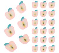 jojofuny 200pcs Cute Apple Polymer Clay Spacer Beads for Jewelry Making Back to School DIY Bracelet Necklace Accessories Fruit Shape Beads in Attractive Box Party Supplies and Craft Kits