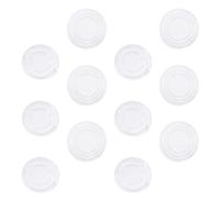 jojofuny 200pcs Glass Table Mat Plastic Rubber Shaped Pads Furniture Bumpers for Table Top Protection Grip Pads Included