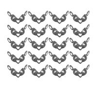 jojofuny 200pcs Iron Metal Crimp Beads Tips for Elastic Cord Knots Crimp Bead Knot Covers Calotte End Caps for DIY Jewelry Making Material Supplies