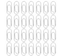jojofuny 200pcs Mini Metal Paperclips Nickel 0.6x15mm Small Binder Clips for Document Fastening Office Memo Paper Clip Organizer