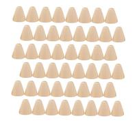 jojofuny 200pcs Natural Cone Shaped Wood Beads Large Hole Rustic Spacer Beads for Jewelry Making DIY Crafts Farmhouse Style Bracelets Necklaces