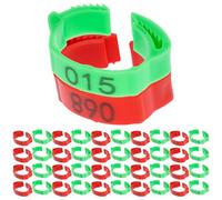 jojofuny 200pcs Poultry Identification Rings for Small Poultry Breeds, Assorted Colour Plastic Leg Rings for Chicken and Duck, Lightweight and Safe to Use Wide Application in Farming