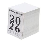 jojofuny 2026 Mini Tear-Off Daily Calendar 365 Days Planner Handbook, Retro Minimalist Paper Desk Calendar for Home Office, Monthly Countdown Wall Decor, Scrapbook Accessories