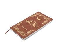 jojofuny 2026 Weekly Academic Planner A6 Pu Cover Hard Brown Daily Study Planner with Monthly Habit Tracker for Students and Entrepreneurs
