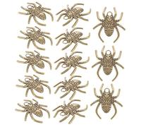 jojofuny 20pcs Alloy Spider Charms Halloween Decor for Unique Crafts Lightweight Goth Accessories for DIY Jewelry Making Creepy Home Decoration for Halloween Parties