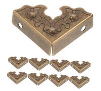 jojofuny 20Pcs Antique Iron Box Corner Protectors Guards for Jewelry Boxes Furniture Decorative Durable Vintage Style