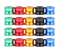 jojofuny 20pcs Assorted Colour Aluminium Pigeon Leg Rings Strong and Sturdy Poultry Foot Rings to Reduce Possibility of Loss Suitable for Racing and Private Birds