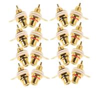 jojofuny 20PCS Banana Female Connector Audio Plug Panel Mount Speaker Accessories with Robust Exterior for DIY Amplifier Wire Connection Compatibility