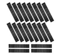 jojofuny 20pcs Black Elastic Mourning Arm Bands with Quick Adhesive Closure and Hook and Loop Design, Polyester Funeral Armbands for Team Use and Memorial Service, Sl nd Professional