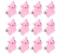 jojofuny 20pcs Cartoon Pig Pencil Topper Clips Soft PVC Pencil Charms for School Classroom Rewards Removable and Cute Pen Decorations for Students